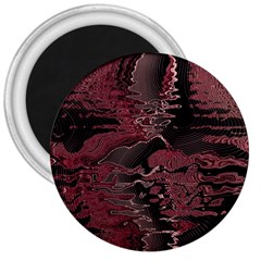 Red Black Abstract Art 3  Magnets by SpinnyChairDesigns