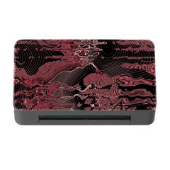 Red Black Abstract Art Memory Card Reader With Cf by SpinnyChairDesigns