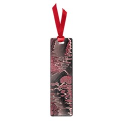 Red Black Abstract Art Small Book Marks by SpinnyChairDesigns