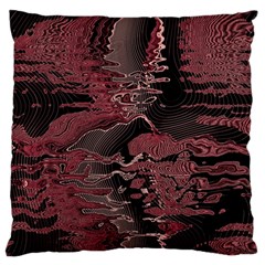 Red Black Abstract Art Standard Flano Cushion Case (one Side) by SpinnyChairDesigns