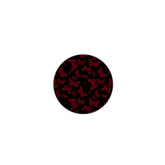 Red And Black Butterflies 1  Mini Buttons by SpinnyChairDesigns