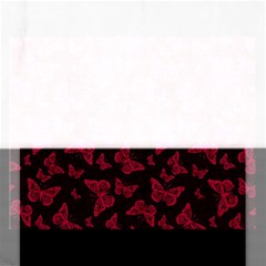 Red And Black Butterflies Rectangular Jigsaw Puzzl by SpinnyChairDesigns