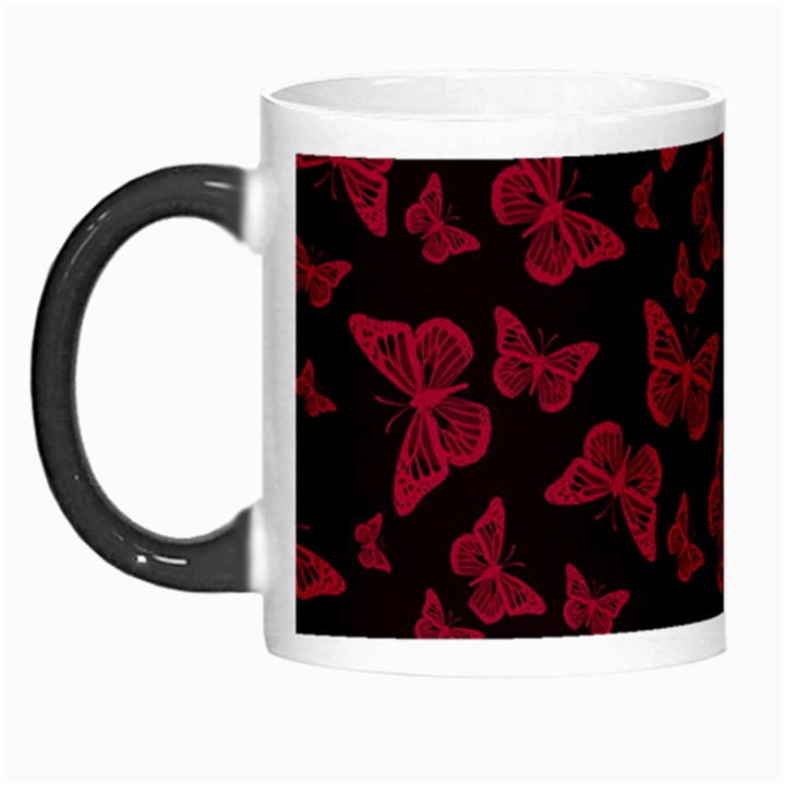 Red and Black Butterflies Morph Mugs