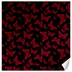 Red And Black Butterflies Canvas 20  X 20  by SpinnyChairDesigns