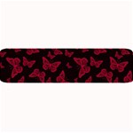 Red and Black Butterflies Large Bar Mats 32 x8.5  Bar Mat