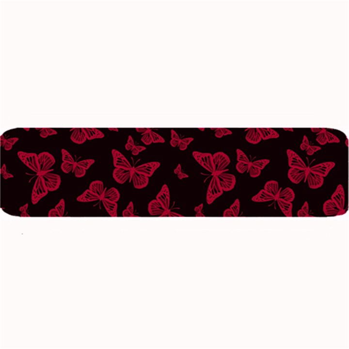 Red and Black Butterflies Large Bar Mats