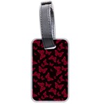 Red and Black Butterflies Luggage Tag (two sides) Front