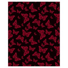 Red And Black Butterflies Drawstring Bag (small) by SpinnyChairDesigns