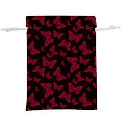 Red And Black Butterflies  Lightweight Drawstring Pouch (xl) by SpinnyChairDesigns