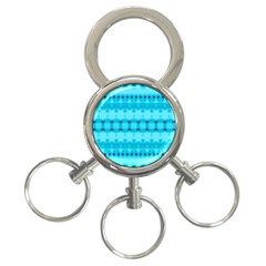 Boho Aqua Blue 3-Ring Key Chain