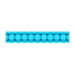 Boho Aqua Blue Flano Scarf (Mini) Front