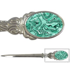 Biscay Green Swirls Letter Opener