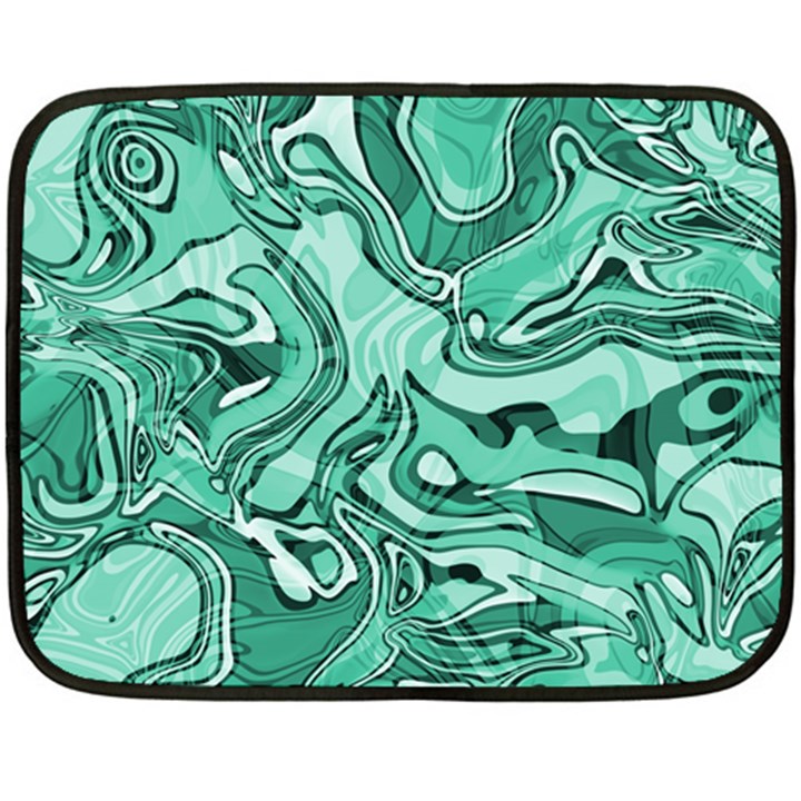 Biscay Green Swirls Fleece Blanket (Mini)