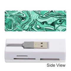 Biscay Green Swirls Memory Card Reader (stick) by SpinnyChairDesigns