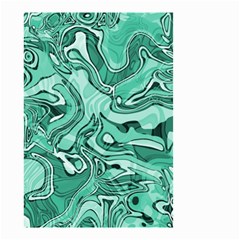 Biscay Green Swirls Small Garden Flag (two Sides) by SpinnyChairDesigns