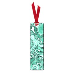 Biscay Green Swirls Small Book Marks by SpinnyChairDesigns