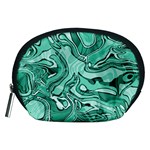 Biscay Green Swirls Accessory Pouch (Medium) Front