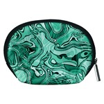 Biscay Green Swirls Accessory Pouch (Medium) Back