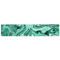 Biscay Green Swirls Small Flano Scarf by SpinnyChairDesigns