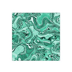 Biscay Green Swirls Satin Bandana Scarf by SpinnyChairDesigns