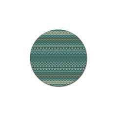 Boho Teal Green Stripes Golf Ball Marker (10 Pack) by SpinnyChairDesigns