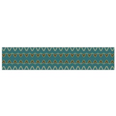 Boho Teal Green Stripes Small Flano Scarf by SpinnyChairDesigns