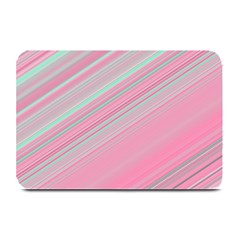 Turquoise And Pink Striped Plate Mats by SpinnyChairDesigns