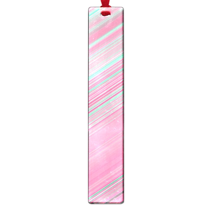 Turquoise and Pink Striped Large Book Marks