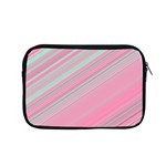 Turquoise and Pink Striped Apple MacBook Pro 15  Zipper Case Front