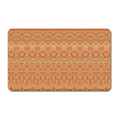 Boho Fancy Peach  Magnet (rectangular) by SpinnyChairDesigns