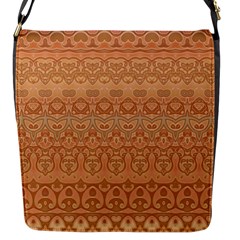 Boho Fancy Peach  Flap Closure Messenger Bag (s) by SpinnyChairDesigns