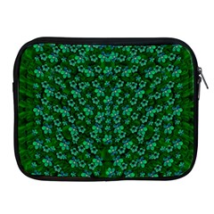 Leaf Forest And Blue Flowers In Peace Apple Ipad 2/3/4 Zipper Cases