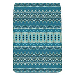 Boho Blue Teal Striped Removable Flap Cover (l) by SpinnyChairDesigns