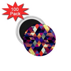 Colorful Geometric  1 75  Magnets (100 Pack)  by SpinnyChairDesigns