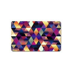 Colorful Geometric  Magnet (name Card) by SpinnyChairDesigns