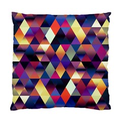 Colorful Geometric  Standard Cushion Case (one Side) by SpinnyChairDesigns