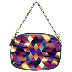 Colorful Geometric  Chain Purse (two Sides) by SpinnyChairDesigns