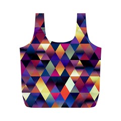 Colorful Geometric  Full Print Recycle Bag (m) by SpinnyChairDesigns