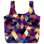 Colorful Geometric  Full Print Recycle Bag (XL) Front