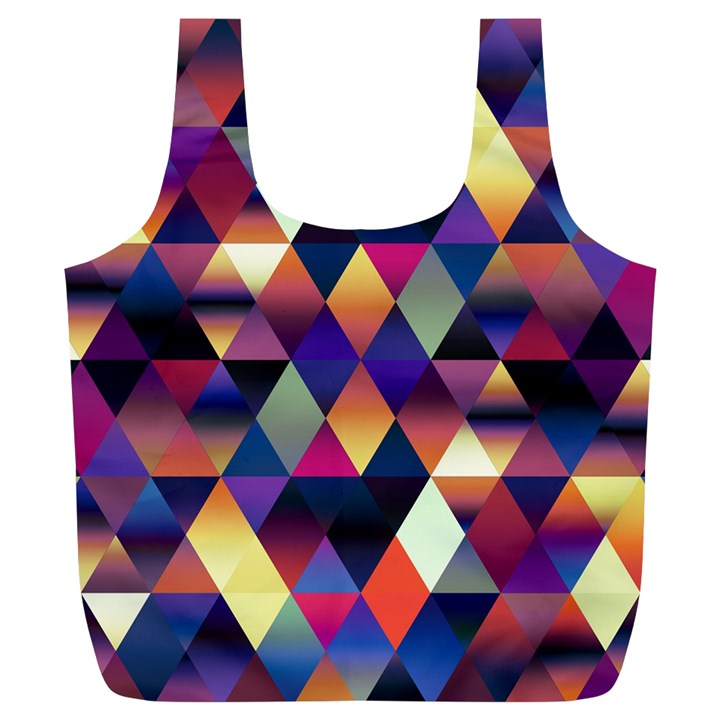 Colorful Geometric  Full Print Recycle Bag (XL)