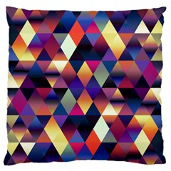 Colorful Geometric  Standard Flano Cushion Case (one Side) by SpinnyChairDesigns