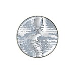 Faded Blue Grunge Hat Clip Ball Marker (4 pack) Front