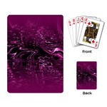 Magenta Black Swirl Playing Cards Single Design (Rectangle) Back