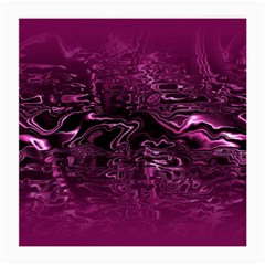 Magenta Black Swirl Medium Glasses Cloth by SpinnyChairDesigns