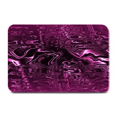 Magenta Black Swirl Plate Mats by SpinnyChairDesigns