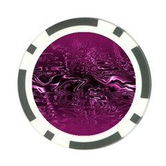 Magenta Black Swirl Poker Chip Card Guard (10 Pack) by SpinnyChairDesigns