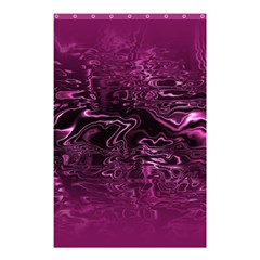 Magenta Black Swirl Shower Curtain 48  X 72  (small)  by SpinnyChairDesigns