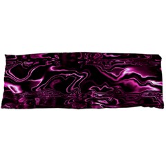 Magenta Black Swirl Body Pillow Case Dakimakura (two Sides) by SpinnyChairDesigns