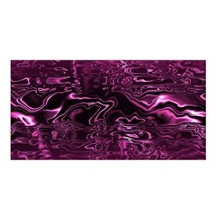 Magenta Black Swirl Satin Shawl by SpinnyChairDesigns