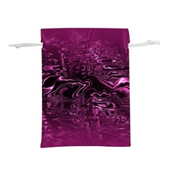 Magenta Black Swirl Lightweight Drawstring Pouch (m) by SpinnyChairDesigns